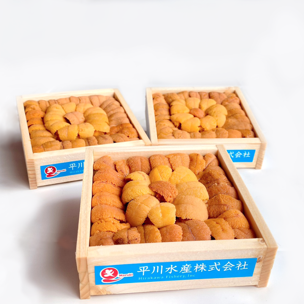 天然 デザイン生うにセット松 | 平川水産 | 北海道浜中町から、おいしいウニをお届けします